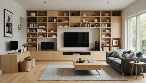 Comment optimiser le rangement dans un petit salon moderne